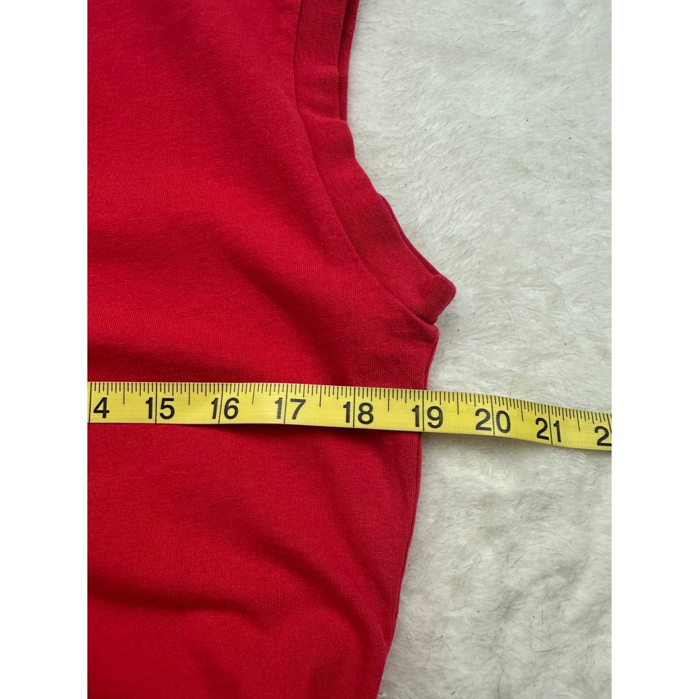 Frank & Eileen Tee Lab Dress Womens M Red Raw Hem Cotton Maxi LAB409HJ - Picture 6 of 7